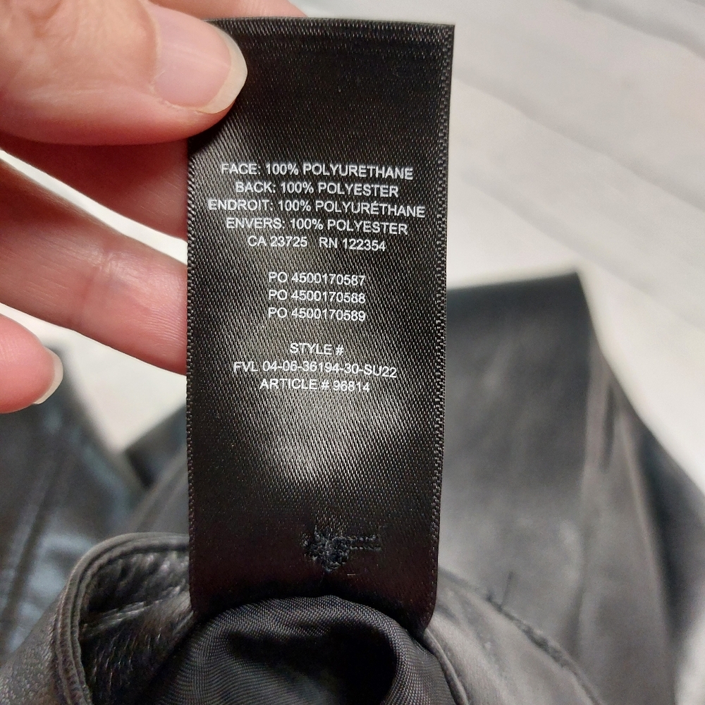 Wilfred vegan leather high rise straight leg pants - Picture 6 of 7